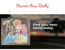 Tablet Screenshot of hawaiiainarealty.com